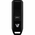 V7 64GB Flash Drive USB 2.0 Retractable Connector RTL - Black VF264GAR-BLK-3N